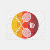 Badminton Graphic Badminton Player Shuttle Sports Fleecedecke (Vorderseite (Horizontal))