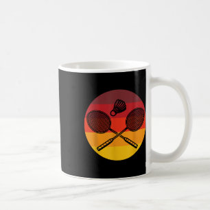 Badminton Graphic Badminton Player Shuttle Sports Kaffeetasse