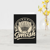 Badminton Graphic Badminton Player Shuttle Sports Karte (Gelbe Blume)