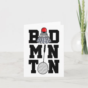 Badminton Graphic Badminton Player Shuttle Sports Karte