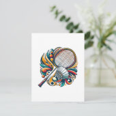 Badminton Graphic Begleitkarte (Stehend Vorderseite)