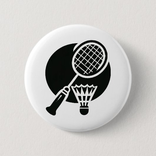 Badminton Graphic Button (Vorderseite)