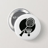 Badminton Graphic Button (Vorne & Hinten)