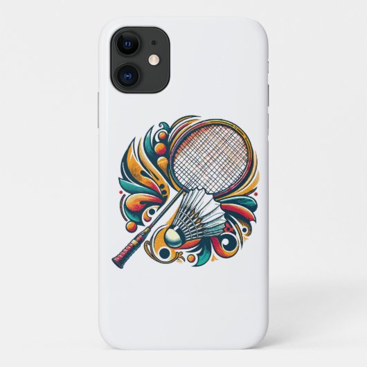 Badminton Graphic Case-Mate iPhone Hülle (Rückseite)
