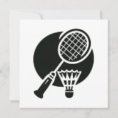 Badminton Graphic Einladung (Vorderseite)