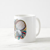 Badminton Graphic Kaffeetasse (VorderseiteRechts)