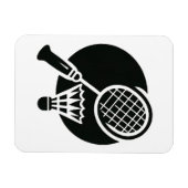 Badminton Graphic Magnet (Horizontal)