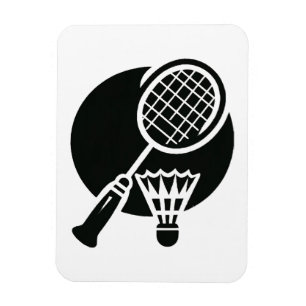 Badminton Graphic Magnet