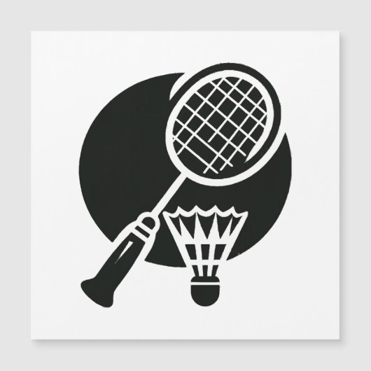Badminton Graphic Magnetkarte (Vorderseite)