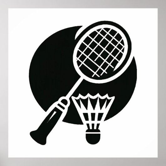 Badminton Graphic Poster (Vorne)