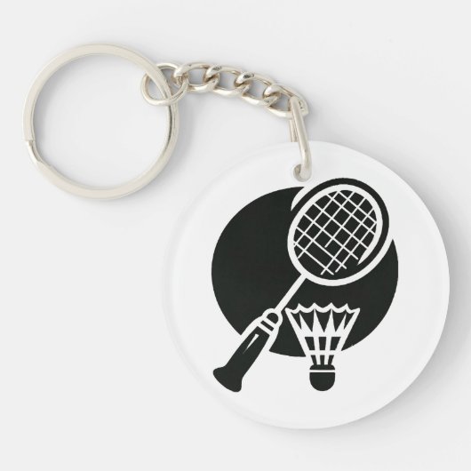Badminton Graphic Schlüsselanhänger (Vorderseite)