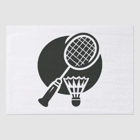 Badminton Graphic Seidenpapier (Vorderseite)