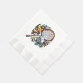 Badminton Graphic Serviette (Ecke)