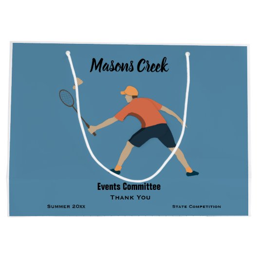 Badminton Große Geschenktüte (Rückseite)