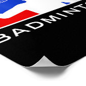Badminton _ Große Ligen Poster (Ecke)
