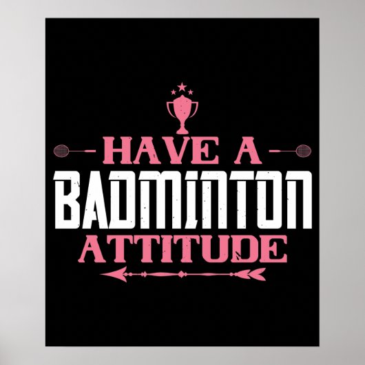 Badminton - haben Sie eine Badminton-Einstellung Poster (Vorne)