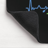 Badminton Heart Rate Heart Rate  Mousepad (Ecke)
