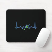 Badminton Heart Rate Heart Rate  Mousepad (Mit Mouse)