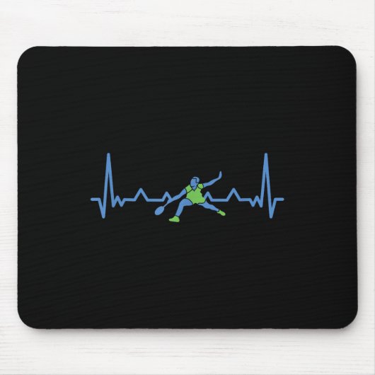 Badminton Heart Rate Heart Rate  Mousepad (Vorne)