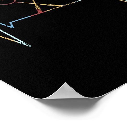 Badminton Heartbeat Poster (Ecke)