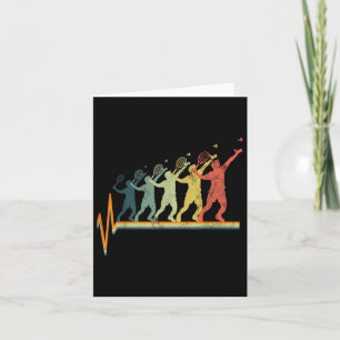 Badminton Heartbeat Vintages Retro-Geschenk Karte