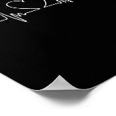 Badminton Herzschlag Lustiger Badminton  Poster (Ecke)