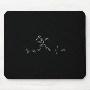 Badminton Herzschlag Shuttle Jungen Kinder Jugend Mousepad