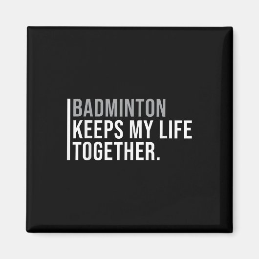 Badminton Hobby Badminton-Spielerquote Magnet (Vorne)