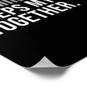 Badminton Hobby Badminton-Spielerquote Poster (Ecke)
