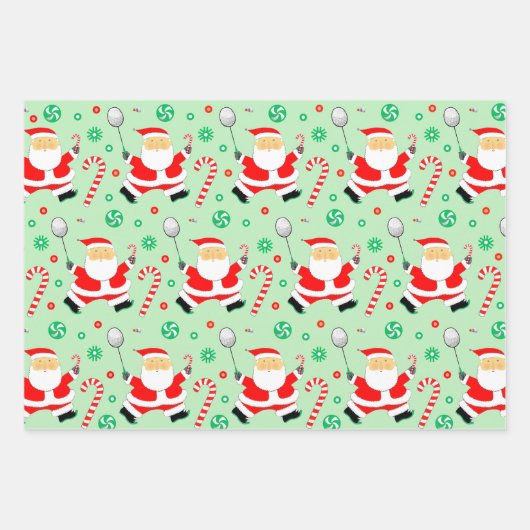 Badminton Holiday-Geschenk Geschenkpapier Set (Vorderseite)