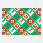 Badminton Holiday-Geschenk Geschenkpapier Set (Vorderseite 2)