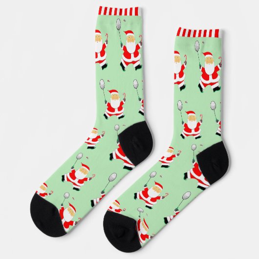 Badminton Holiday-Geschenk Socken (Linkes Detail)