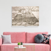 Badminton House im Landkreis von Gloucester, Engra Leinwanddruck (Insitu (Wohnzimmer))