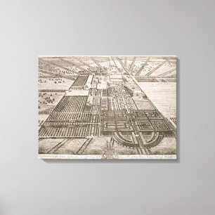 Badminton House im Landkreis von Gloucester, Engra Leinwanddruck