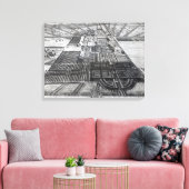 Badminton House im Landkreis von Gloucester Leinwanddruck (Insitu (Wohnzimmer))