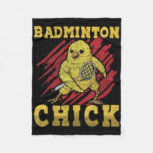 Badminton Huhn Fleecedecke (Vorderseite)