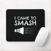 Badminton Humor Smash Shuttle Birdie Sport Mousepad (Mit Mouse)