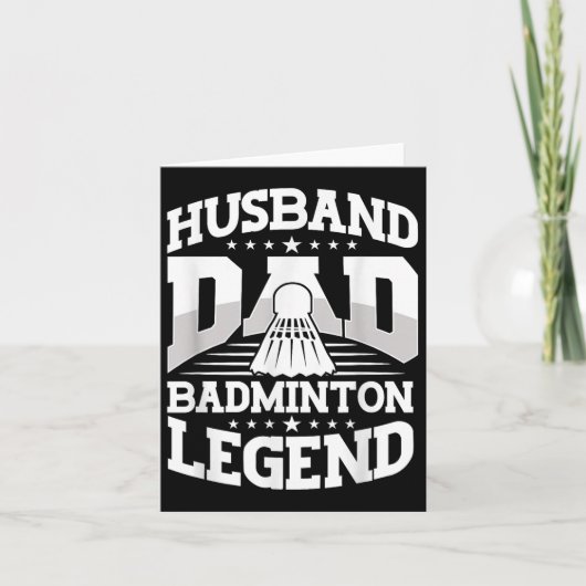 Badminton, Husband-Vater Badminton Legend Shuttle Karte (Vorderseite)