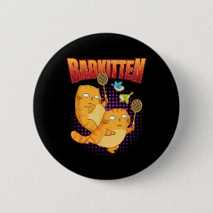 Badminton I Badkitten Cat I Badminton Racket Shutt Button