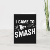 Badminton I kam zum Shuttleservice _7 Karte (Vorderseite)