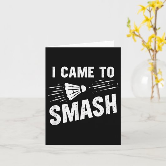 Badminton I kam zum Shuttleservice _7 Karte (Gelbe Blume)