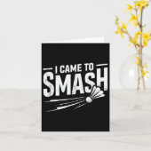 Badminton I kam zum Shuttleservice Karte (Gelbe Blume)