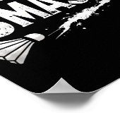 Badminton I kam zum Shuttleservice Poster (Ecke)