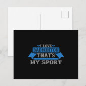Badminton - I-Liebe Badminton Postkarte (Vorne/Hinten)