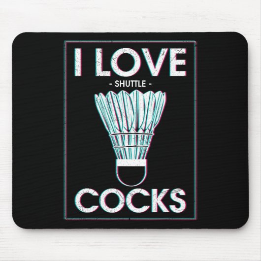 Badminton I Liebe S Badminton Badminton Mousepad (Vorne)