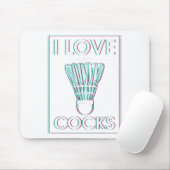 Badminton I Liebe S Badminton Badminton Mousepad (Mit Mouse)