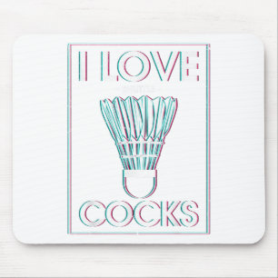 Badminton I Liebe S Badminton Badminton Mousepad
