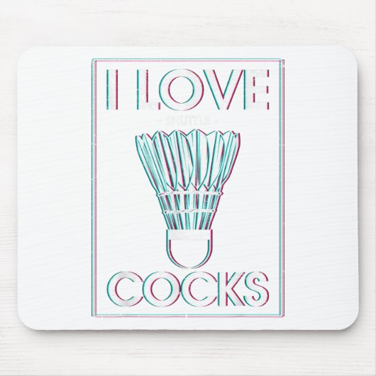 Badminton I Liebe S Badminton Badminton Mousepad (Vorne)