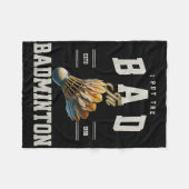 Badminton ich habe das Bad in Badminton Shuttle ge Fleecedecke (Vorderseite (Horizontal))