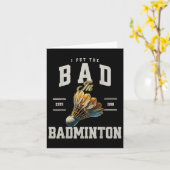 Badminton ich habe das Bad in Badminton Shuttle ge Karte (Gelbe Blume)